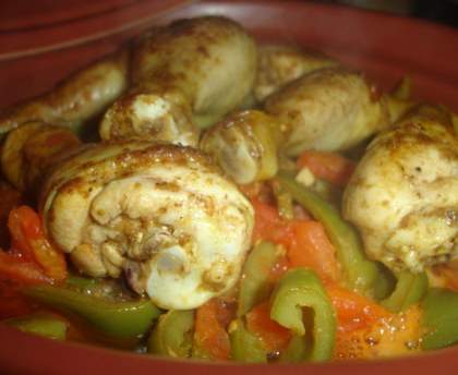Poulet au citron confit et ses légumes