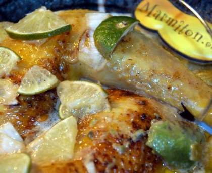 Poulet au citron vert et avocats