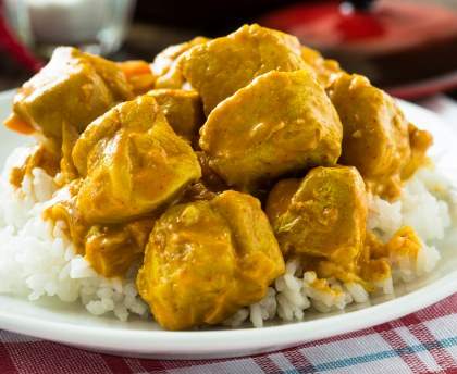 Poulet au curry et au miel