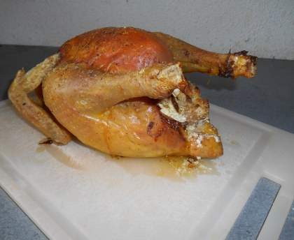Poulet au four au fromage ail et fines herbes