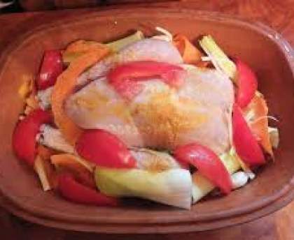 Poulet au Four en RomerTopf