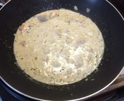 Poulet au lait de coco et basilic