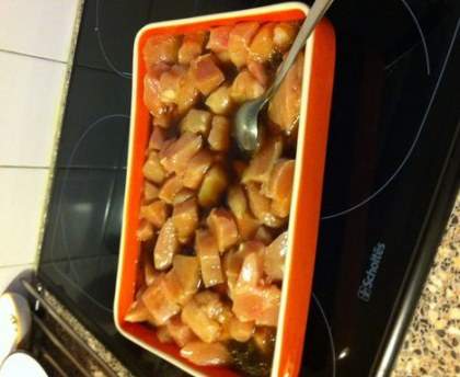 Poulet au noilly prat et au citron confit