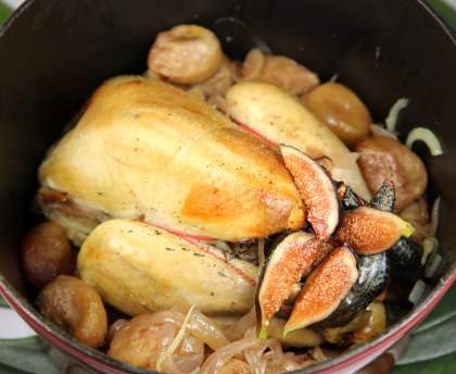 Poulet aux figues