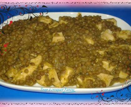 Poulet aux lentilles de Cilaos