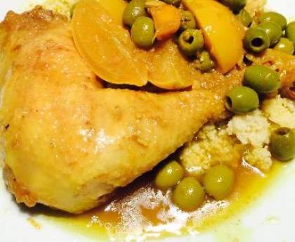 Poulet aux olives vertes