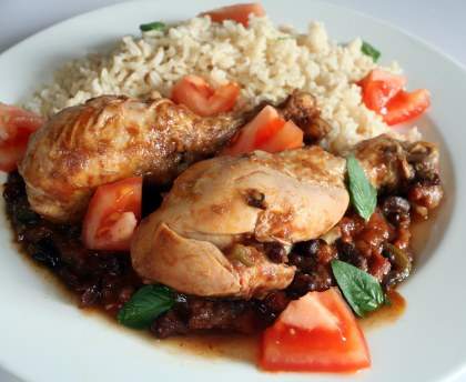 Poulet coco aux haricots rouges 