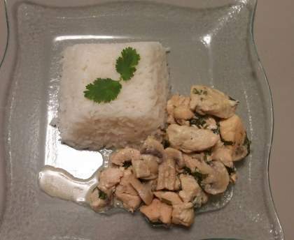 Poulet coco coriandre