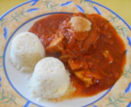 Poulet en compotée de tomates