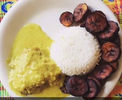 Poulet et riz au lait de coco