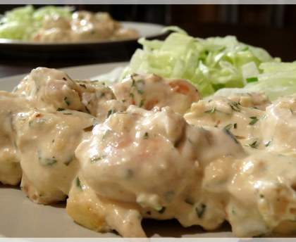 Poulet facile au mascarpone et à l'estragon