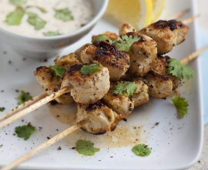 Poulet grillé mariné au yaourt