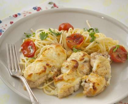 Poulet léger au fromage de chèvre