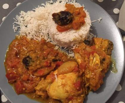 Poulet massalé simple