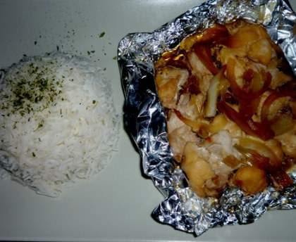 Poulet papillotte chinois