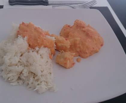 Poulet poivron coco