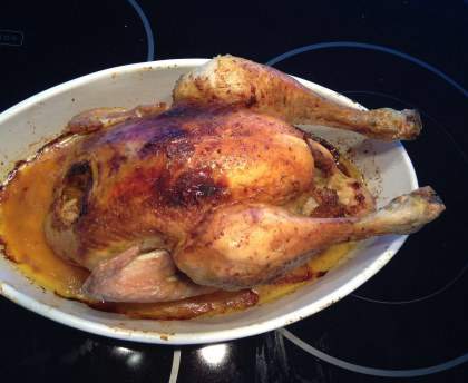 Poulet rôti à l'orientale