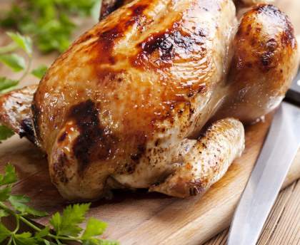 Poulet rôti simple