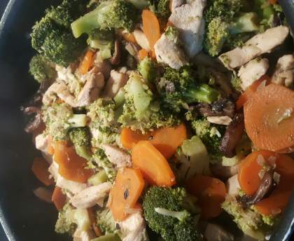 Poulet sauté aux brocolis