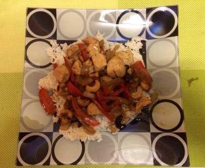 Poulet sauté aux noix de cajou (Chinois)