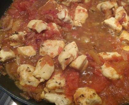 Poulet sauté