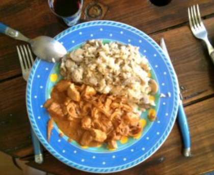 Poulet Tandoori et son Risotto aux champignons