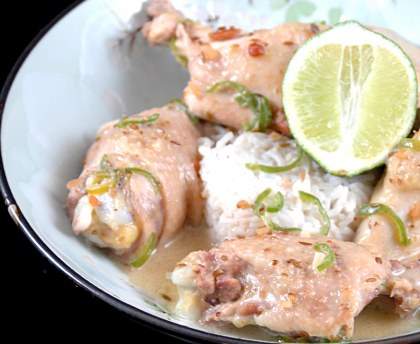 Poulet thaï sauce cacahuètes