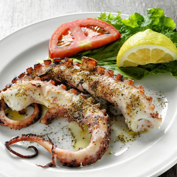 Poulpe grillé