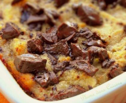 Pudding de bananes au chocolat