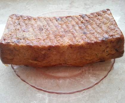 Pudding de pain complet au chocolat
