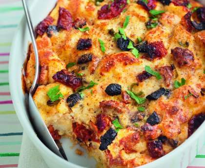 Pudding de pain perdu au parmesan