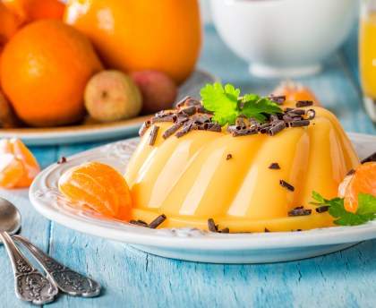 Pudding léger à l'orange