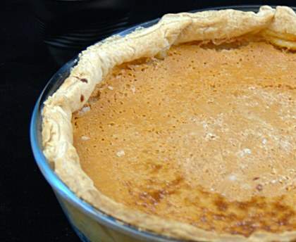 Pumpkin pie (tarte au potiron des Etats-Unis)