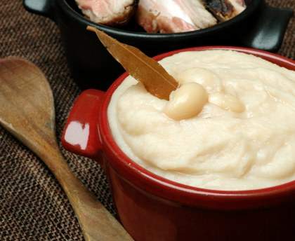 Purée de haricots blancs
