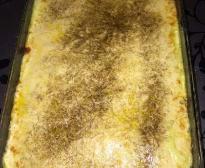 Purée gratinée aux épinards et aux 2 saumons