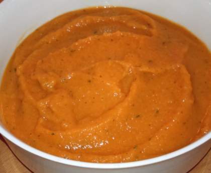 Purée minceur veloutée carottes-melon