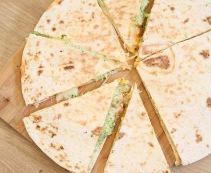 Quesadillas au brocoli