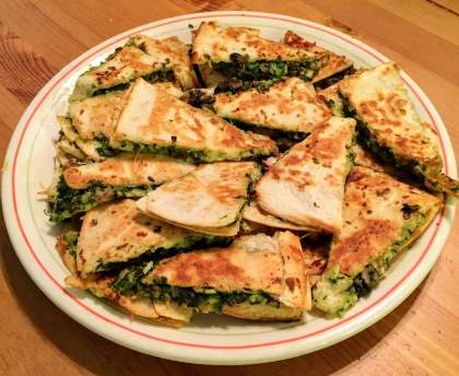 Quesadillas comté et escargots