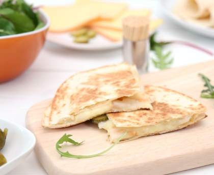 Quesadillas poire raclette