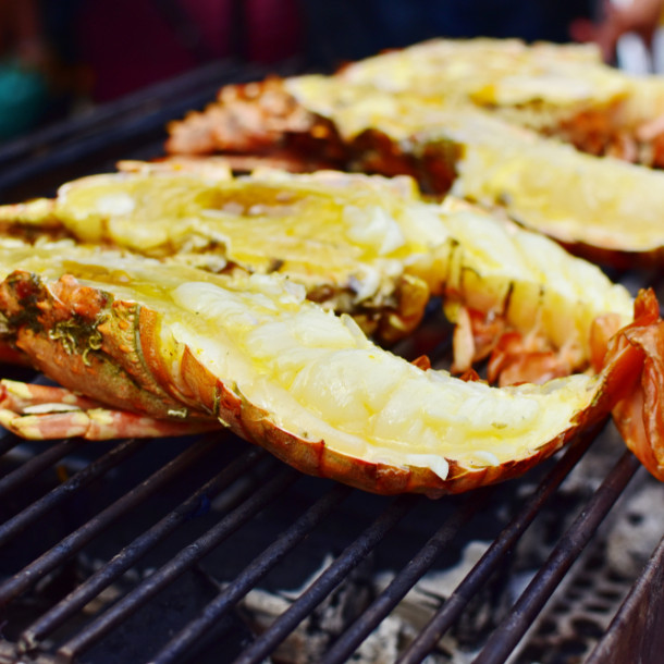 Queue de langouste au beurre blanc