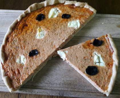quiche à la carotte façon provençale