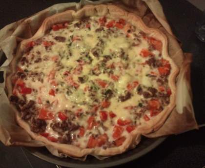 Quiche à la viande hachée
