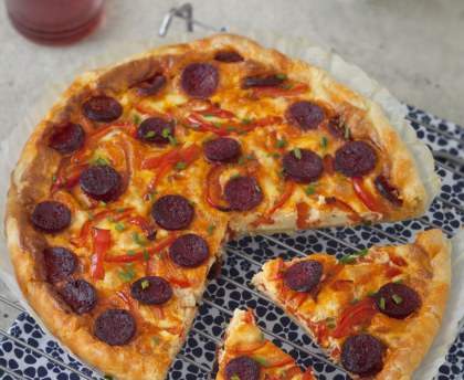 Quiche Andalouse (poivrons et chorizo)