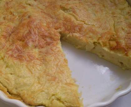 Quiche au chou frisé et au jambon