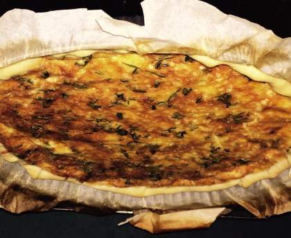 Quiche au comté et au jambon cru