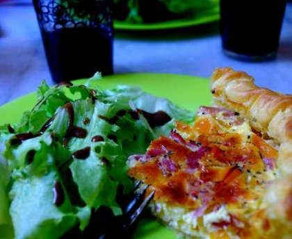 Quiche au poivron et jambon