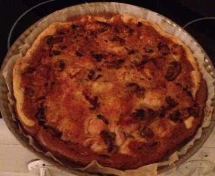 Quiche au poulet improvisée