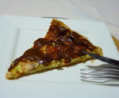 Quiche au Roquefort et au saumon fumé