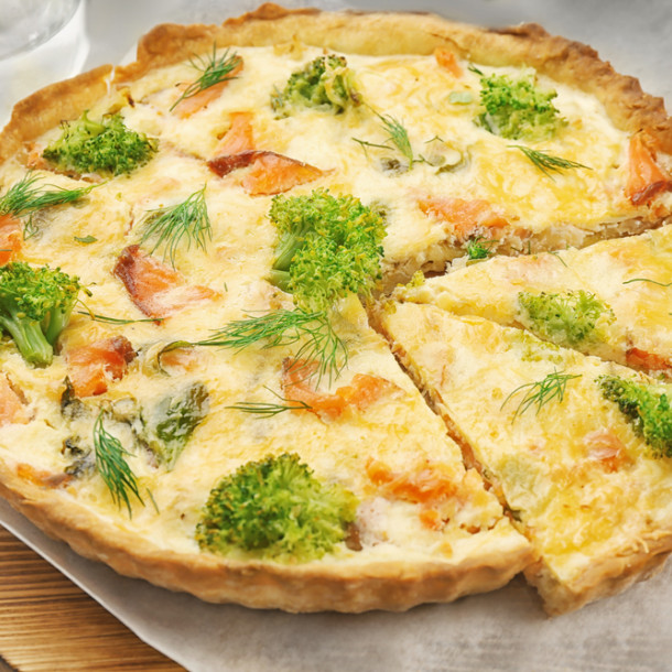 Quiche au saumon au Thermomix