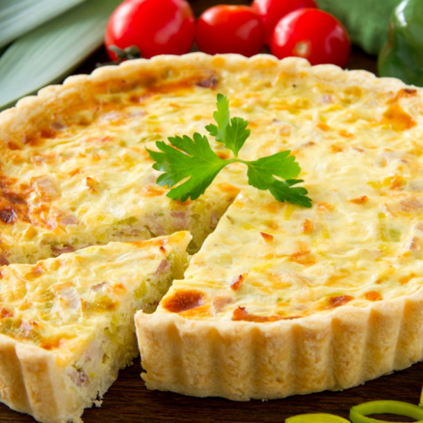 Quiche au saumon et ricotta